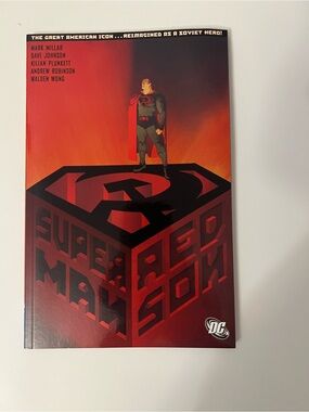 DC Comics Book. Red and Black Soviet-Style Superman